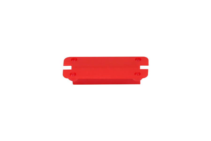 Red mounting plate for Pitts 1400mm V2 front landing gear