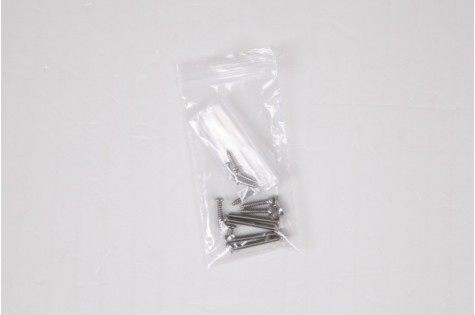 Screw set for 1100mm PC-21 RC model in a clear plastic bag