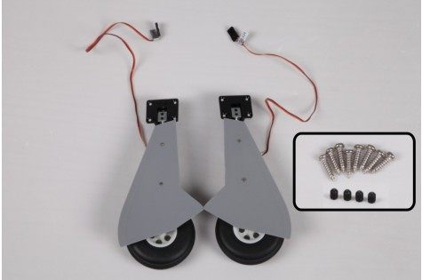 1100mm Typhoon landing gear with wheels and springs