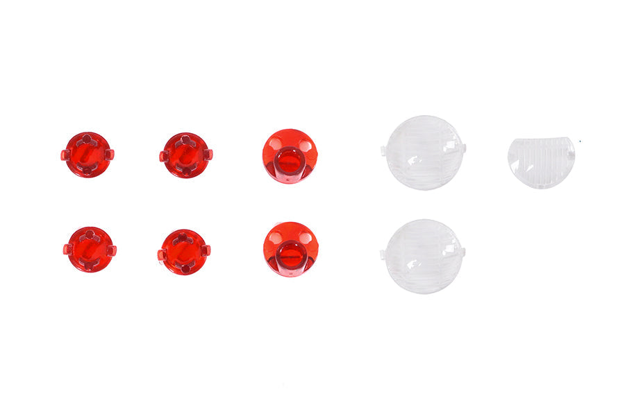 Red and clear lens set for 1:12 1941 MB scaler model vehicles