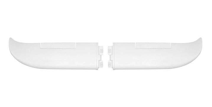 1280mm Easy Trainer V2 main wing set in white for remote control airplanes