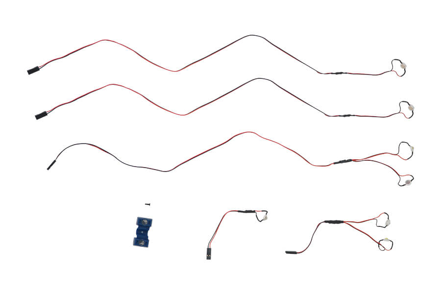80mm Rafale LED set including wires and connectors for RC models