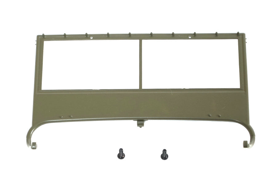 1941 MB Scaler 1:12 window frame in olive green with two black screws