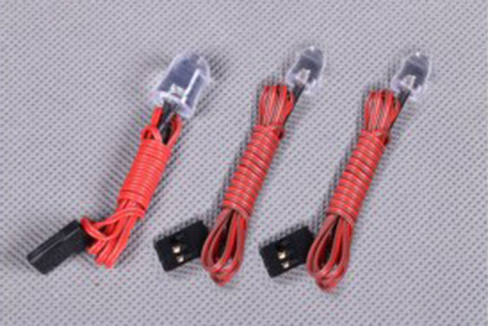 Red LED light set for remote control models