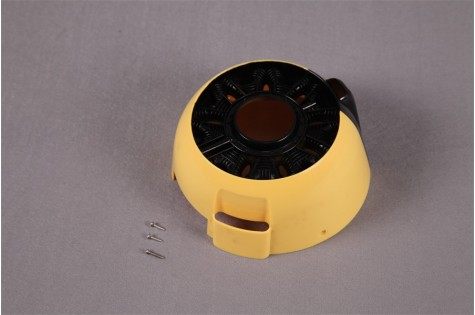 Yellow cowl for 1400mm T-28D RC airplane with three metal pins