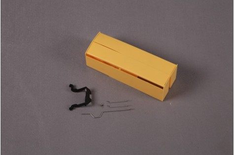 1400mm T-28D yellow front landing gear cover set with mounting wires