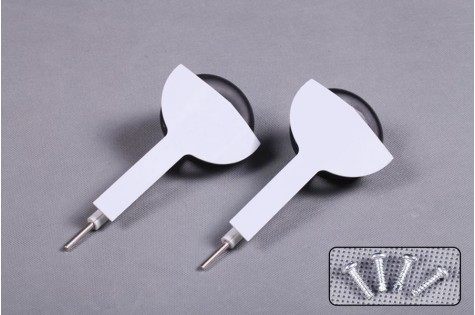 White front landing gear set for 1400mm Zero RC airplane with mounting screws