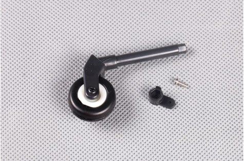 1400mm Zero rear landing gear assembly with wheel and screws.