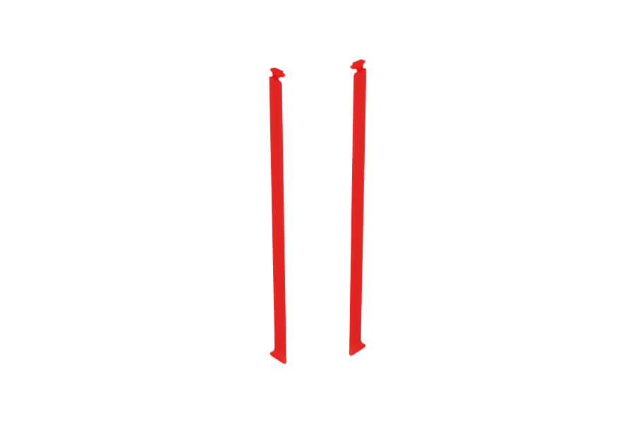 Red inclined struts for Pitts 1400mm V2 RC airplane