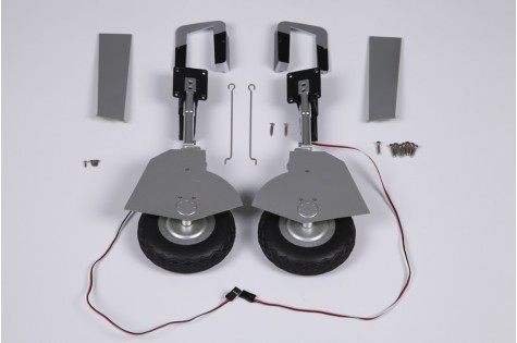 1500mm P-47 main landing gear system with wheels and installation parts