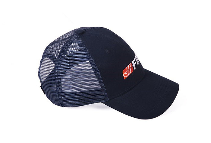 Navy FMS logo cap with mesh back, perfect for RC model enthusiasts.