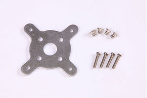 Motor mount plate for RC aircraft with mounting screws included