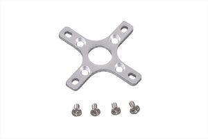 Motor mount plate with screws for RC models, compatible with various aircraft.