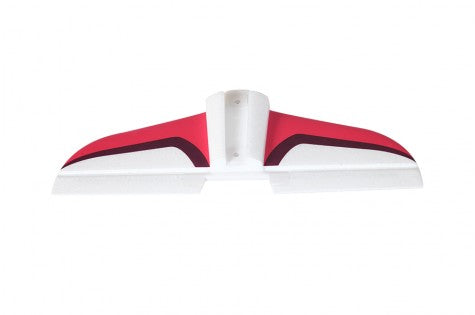850mm Flash horizontal stabilizer for RC airplanes in red and white colors.
