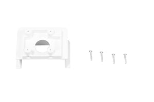 White PA-18 motor board with screws for RC model assembly.