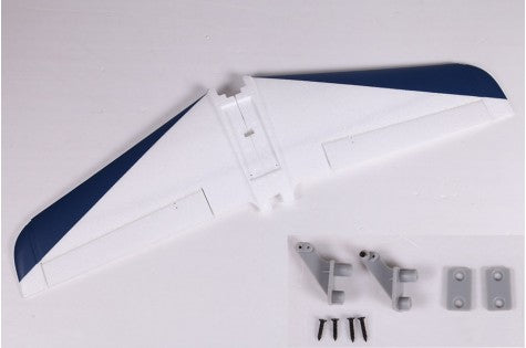 1020mm F3A RC airplane main wing set with blue accents and mounting hardware