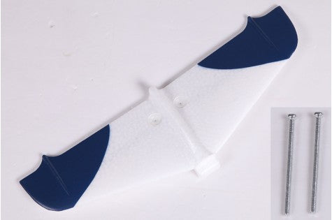 1020mm F3A top wing with blue tips and two screws