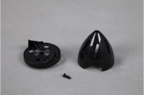 Black 1100mm MXS spinner part for RC airplanes with screw