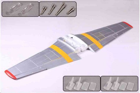 1400mm P-51D Red Tail wing set with screws and mounting parts included