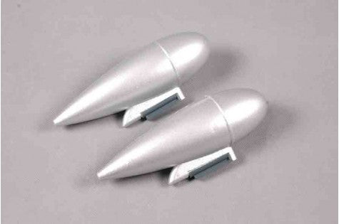 Silver nose cones for RC aircraft models