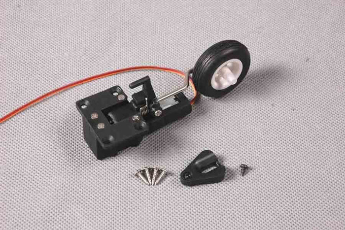 1400mm P-51D Red Tail rear landing gear system with wheel and components