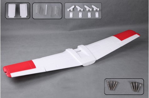 1400mm T-28D main wing set with red tips and parts for assembly