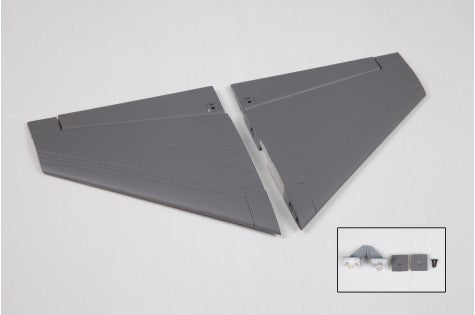 64mm F-16 V2 main wing set for RC aircraft in gray color
