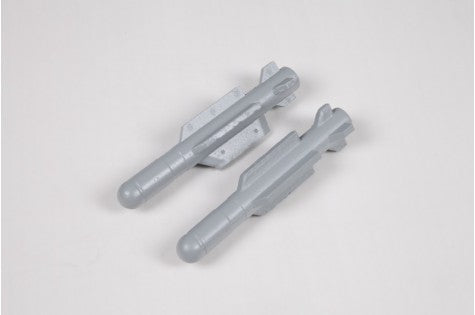 Gray missile replicas for 64mm F-16 V2 remote control model.