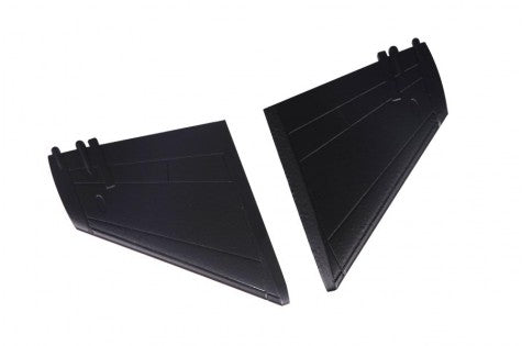 Black vertical stabilizers for 64mm F-18 V2 RC airplane