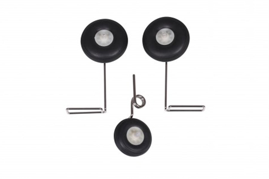 64mm F-35 V2 landing gear set with wheels and mounting hardware