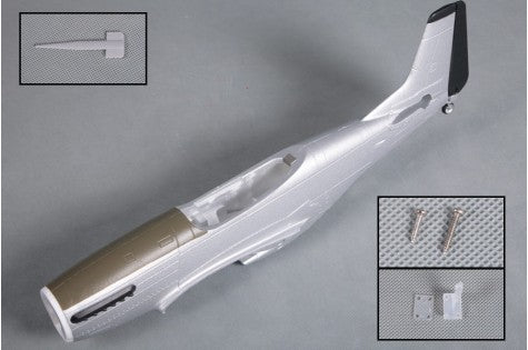 800mm P-51D model fuselage with assembly parts for RC airplane