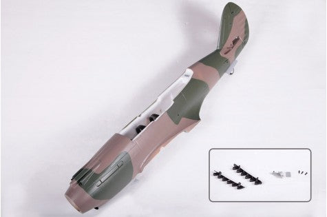 P-40B Flying Tiger RC plane fuselage in camouflage with included parts