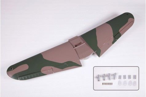 980mm P-40B Flying Tiger main wing set with camo pattern and assembly parts
