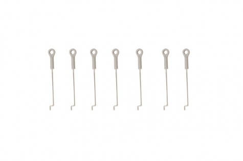 Linkage rods for RC models, set of seven, designed for precise control.