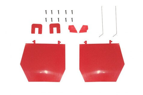 80MM BAE Hawk red main landing gear cover set with mounting hardware