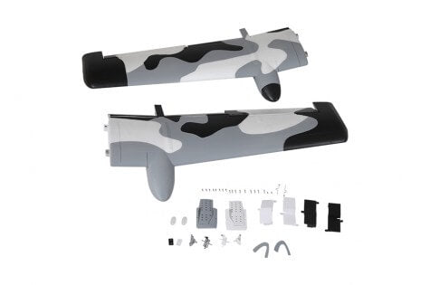 70MM A-10 Thunderbolt V2 main wing set with gray camouflage pattern
