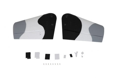 A-10 Thunderbolt V2 vertical stabilizer parts with assembly pieces