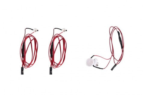 Red wiring harness and speaker set for RC model equipped with connectors