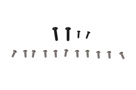 Screw set for 1400mm Kingfisher RC model, featuring multiple sizes.