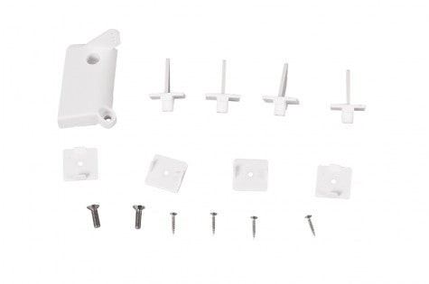 White control horns and screws for RC models assembly set