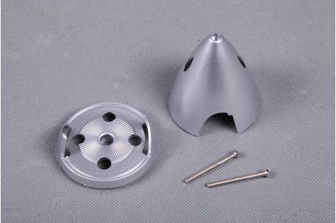 1400mm F3A spinner kit with metallic parts and mounting screws