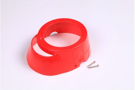 Red cowl for 1700mm P-51D RC airplane with screws