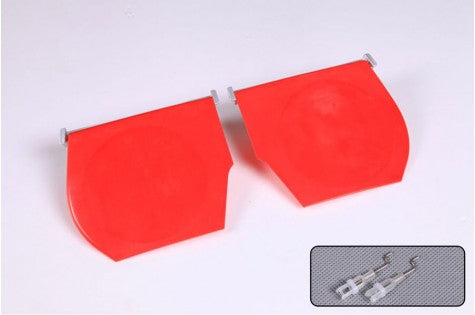 Red main landing gear hatch covers for 1700mm P-51D RC airplane