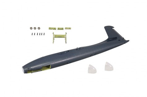 F7F Tigercat fuselage with parts for assembly