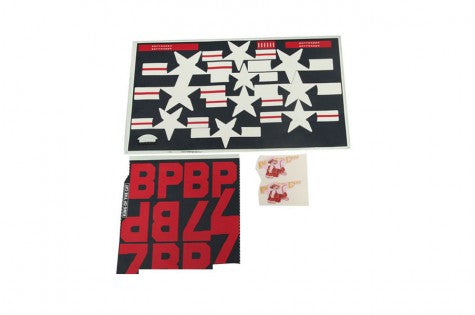 1700mm F7F Tigercat decal sheet with stars and numbers for RC model