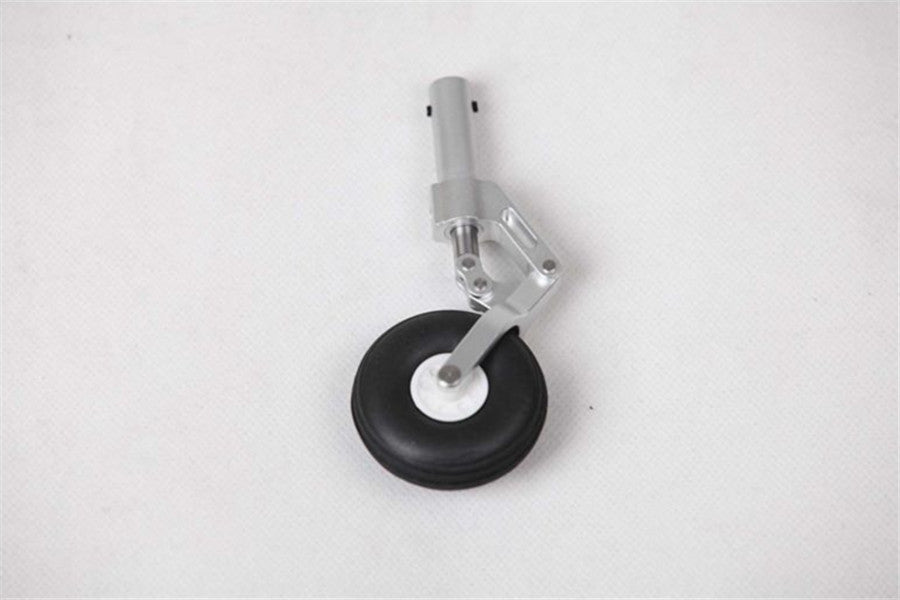 70MM Avanti V3 front landing gear with black tire and metal strut