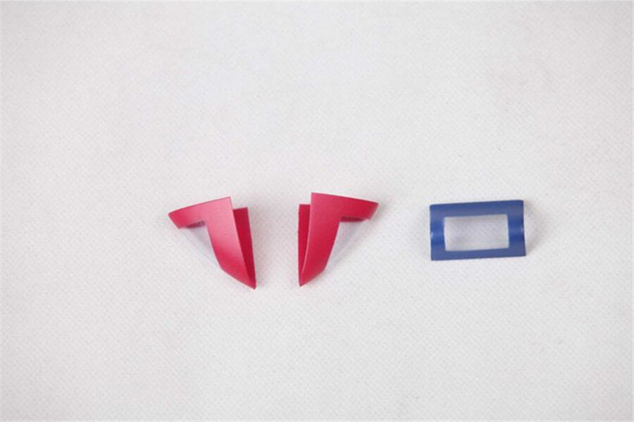 Red and blue lamp covers for RC models
