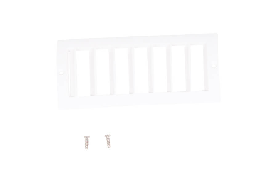 White air intake grille with screws for 2500mm ASW 17 model.