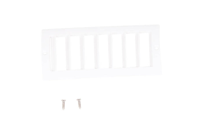 White air intake grille with screws for 2500mm ASW 17 model.