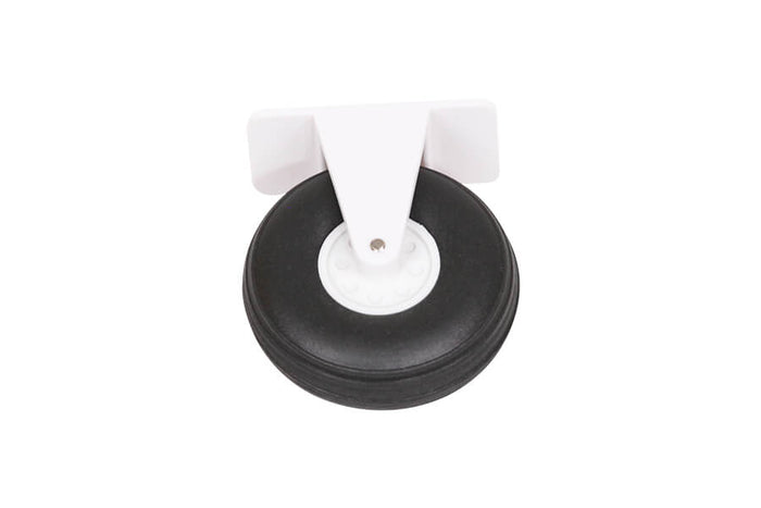 2500mm ASW 17 wheel set with black tire and white bracket